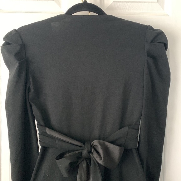 Diane Von Furstenberg Belted Wrap Black Dress Size XS #165 - Picture 5 of 10